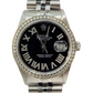Rolex 36mm Datejust 16030 Black Diamond roman numeral jubilee