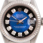 Rolex Ladies 26mm Datejust 6916 Blue Diamond Fluted