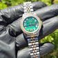 Rolex Ladies Datejust 26mm 6917 Malachite diamond roman jubilee