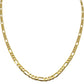 14K Yellow Gold Figaro Necklace