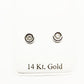 14K White gold Diamond stud earrings