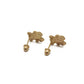 14K Yellow Gold Baby Bear Stud Earrings