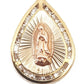 14K Two-Tone Gold ZC Virgen Pendant