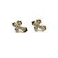 14K Yellow Gold Cross ZC Stud Earrings